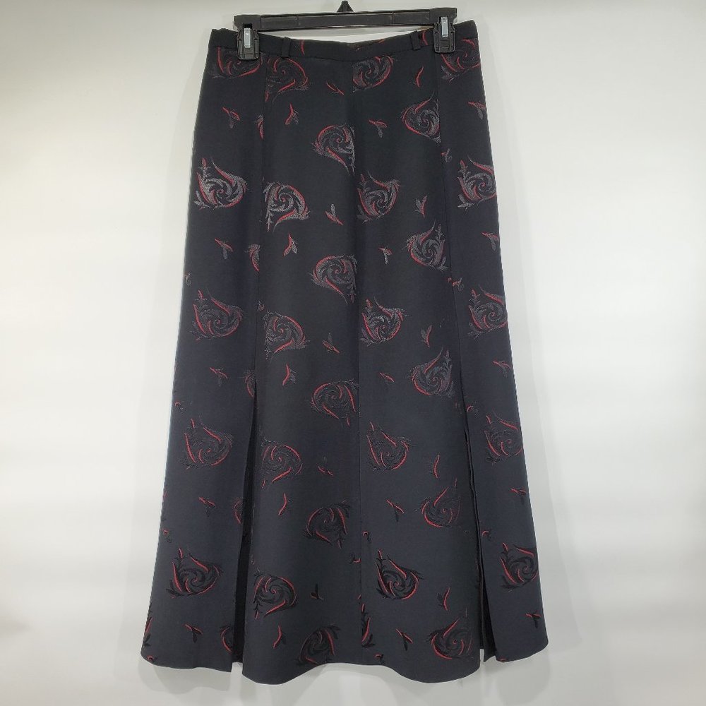 Gorgeous! Women's Lined Maxi Pleated Skirt, Large